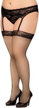 Produktbild Softline Halterlose Netz-Strapsstrümpfe (3XL)