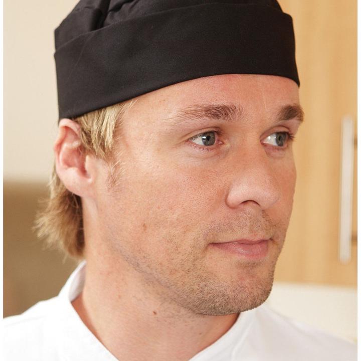 Image du produit Dennys SkullCap toque de cuisinier noir