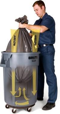 Image du produit Rubbermaid BRUTE Container w/ Venting 166.5L (167 l)