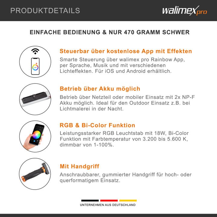 Actual product image Walimex pro Rainbow RGB Stick (Rod light)