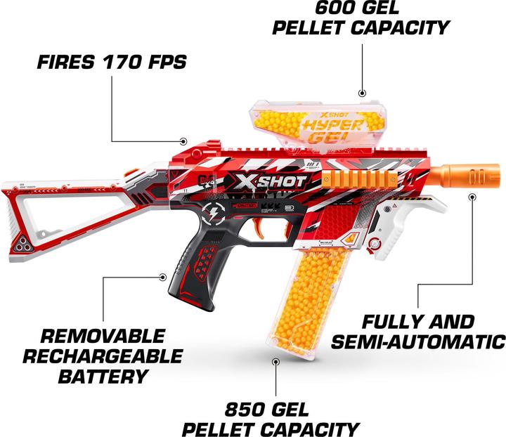 Actual product image Xshot X-Shot - Hyper Gel Sub Machine Gun (36621)