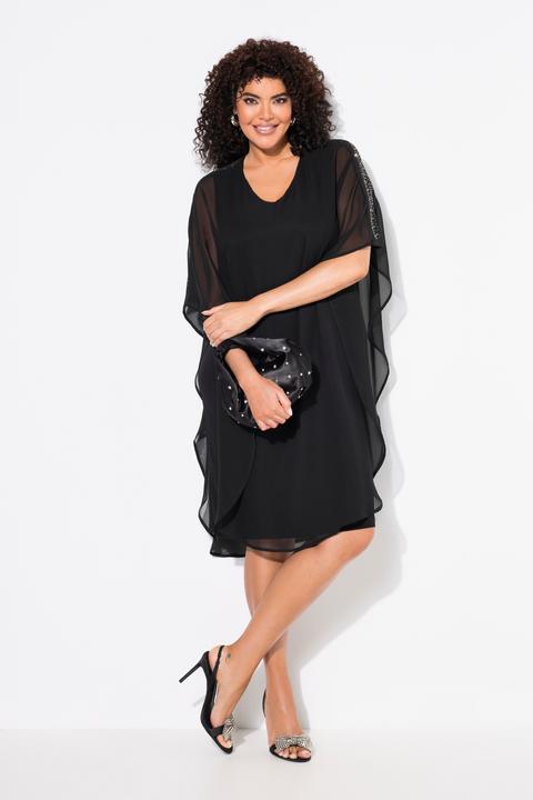 Actual product image Ulla Popken Chiffon Cape Dress (60)