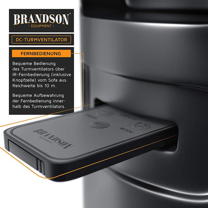 Actual product image Brandson Tower fan Silent with DC motor