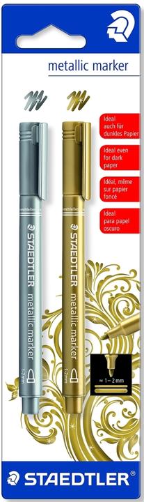 Produktbild Staedtler Metallic Marker gold/silb. 2er (2x)