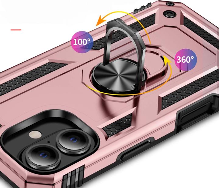 Actual product image Cover-Discount iPhone 16 - Robust back cover with kickstand (Apple iPhone 16)