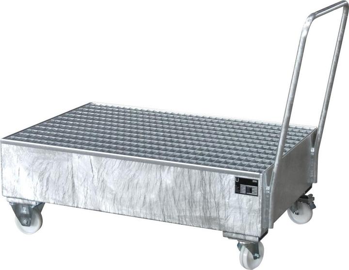 Produktbild kaiserkraft Auffangwanne aus Stahlblech, fahrbar