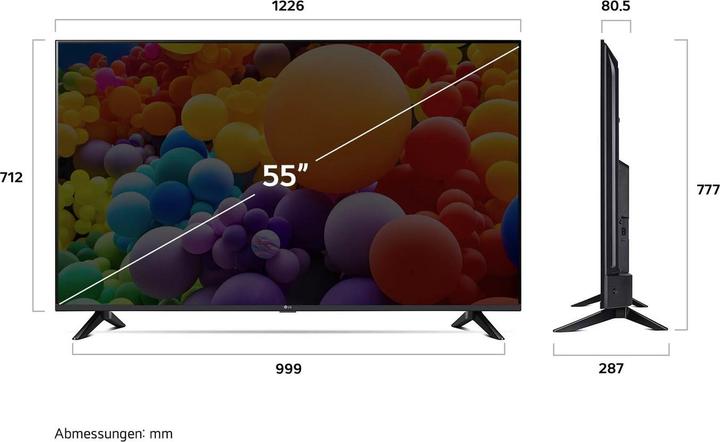Immagine prodotto LG 55UT73006LA TV LCD 4K UHD 139 cm 55 pollici EEK G (A - G) CI+, DVB-C, DVB-S2, DVB-T2, WL (55", UT73, LED, 4K, 2024)