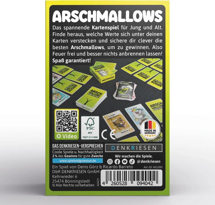 Actual product image Denkriesen Arschmallows® - "Less Eats More" (German)