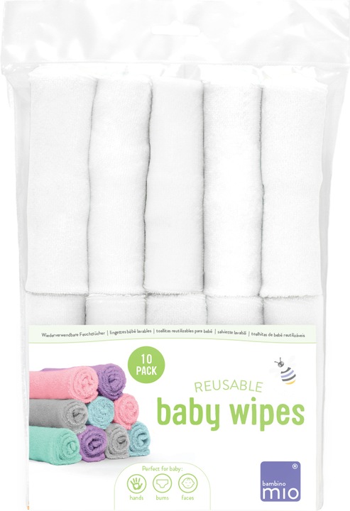 Actual product image Bambino Mio Reusable wet wipes (10 Piece)