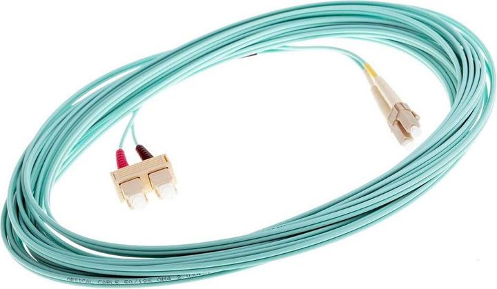 Immagine prodotto RS PRO Cavo adattatore Multi Duplex LC - SC Aqua 10m (10 m)