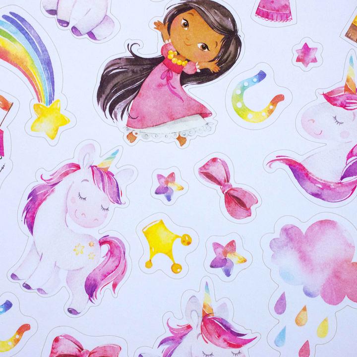Produktbild Papierdrachen Briefblock Set - Einhorn - Set 2 (A4)