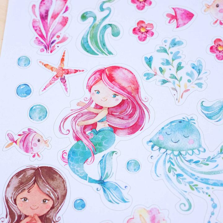 Produktbild Papierdrachen Briefblock Set - Meerjungfrau (A4)