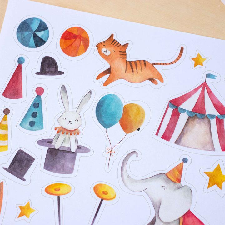 Produktbild Papierdrachen Briefblock Set - Zirkus - Set 3