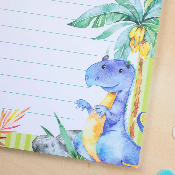 Produktbild Papierdrachen Briefblock Set - Dinosaurier - Set 5