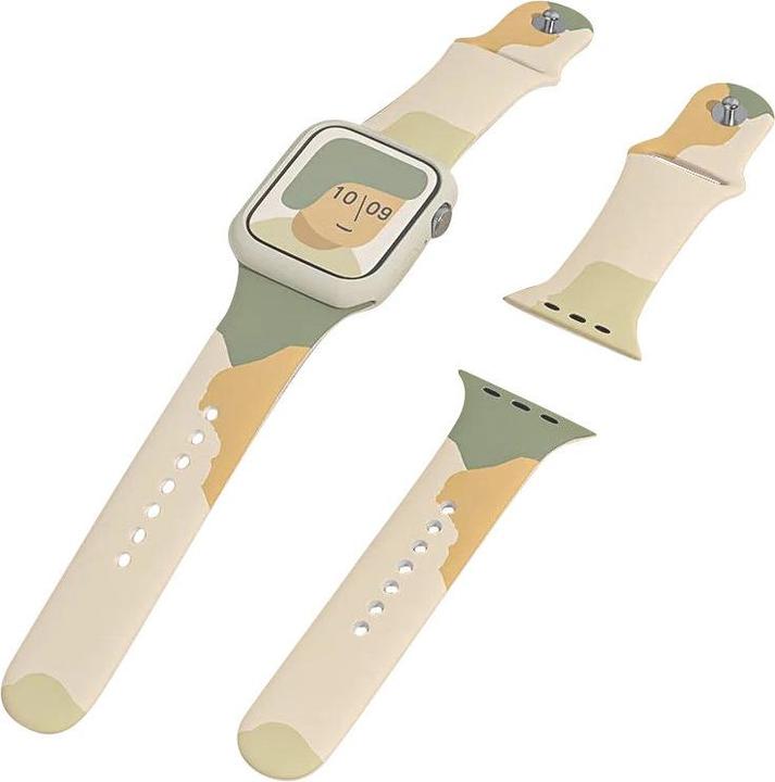 Actual product image Hurtel Strap Moro Band For Apple Watch Ultra / 8/7/6 / SE / 5/4/3/2 (49mm / 45mm / 44mm / 42mm) Silicone St (45 mm, 44 mm, 42 mm, 49 mm, Plastic)