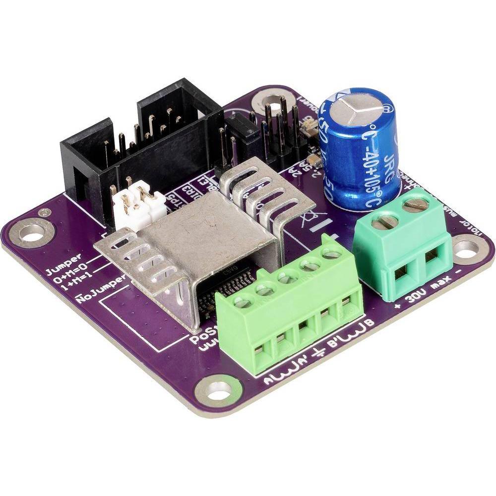 Thumbnail - Joy-it PoStep 25-256 Schrittmotortreiber, 0.5 bis 2.5A, 9 bis 30 V, max 256 Mikroschritte (Motor), Robotik Modul
