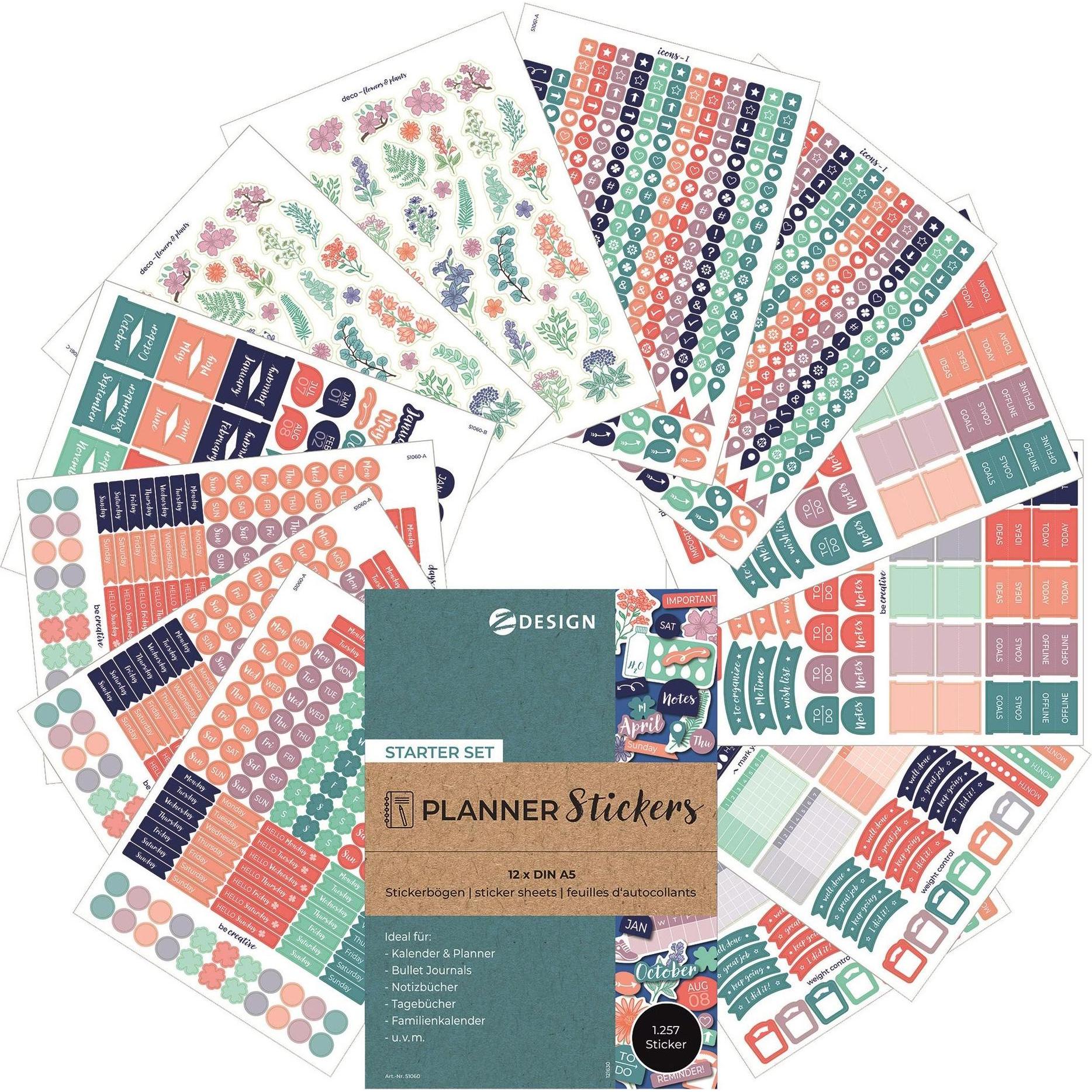 Avery, Sticker, Adesivo di pianificazione ZDesign "STARTER SET