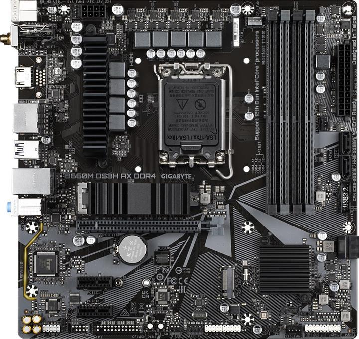 Image du produit Gigabyte MB DS3H AX DDR4 B660,S1700,mATX,Intel (LGA 1700, Intel B660, mATX)