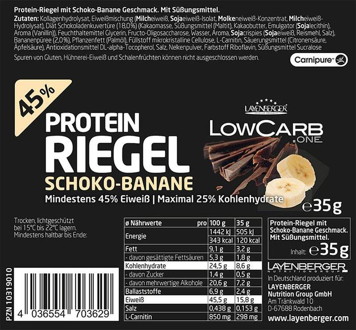 Immagine prodotto Layenberger Barretta proteica Lowcarb.one (18 x 35g) (18 pz., 630 g)