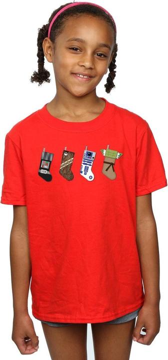 Image du produit Star Wars - T-shirt CHRISTMAS STOCKINGS - Fille (140, 146)