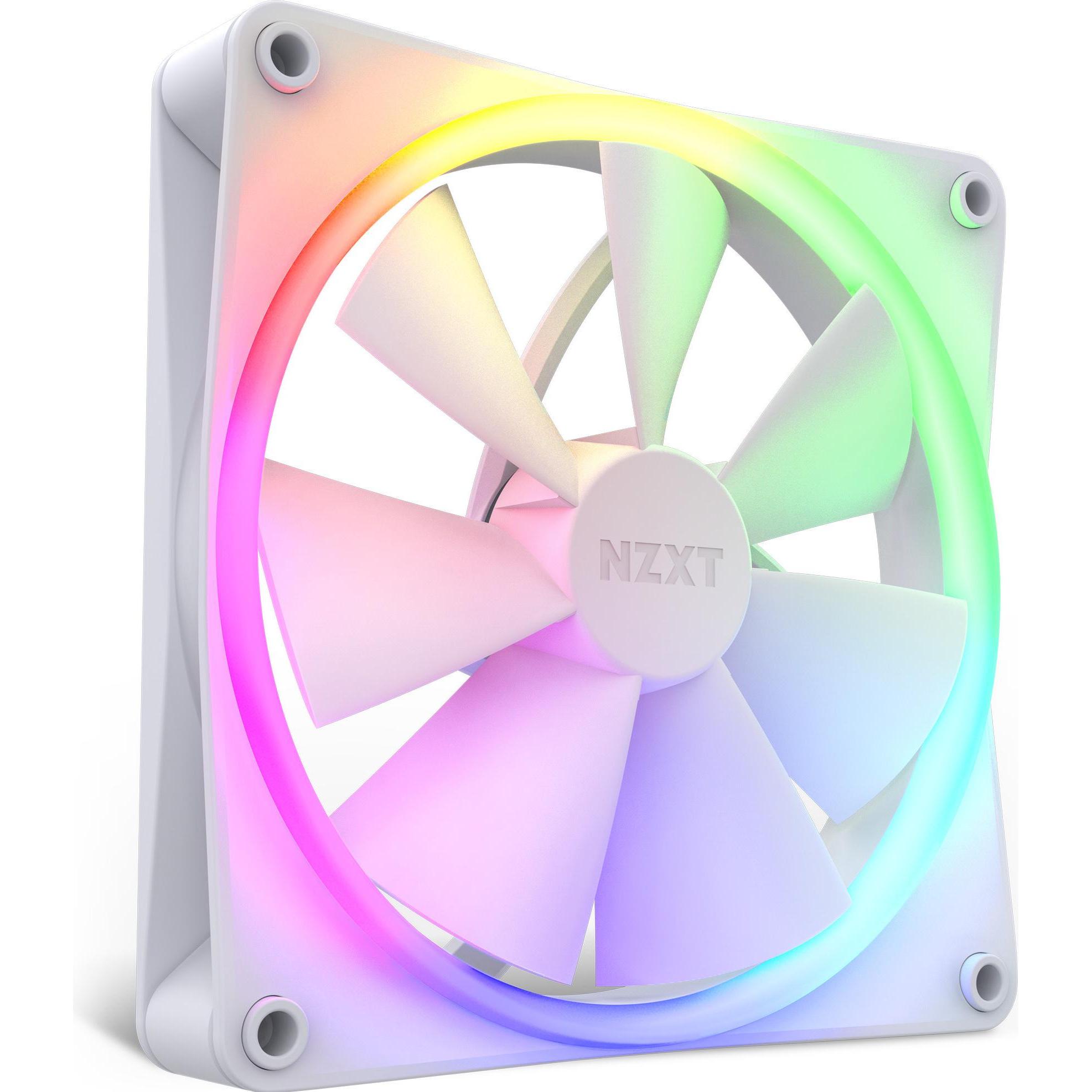 NZXT F140 RGB (140 mm, 1 x), PC Lüfter, Weiss