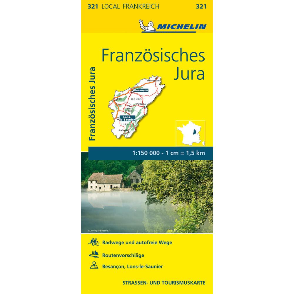Michelin Ka.0321 Französische Jura, Landkarte