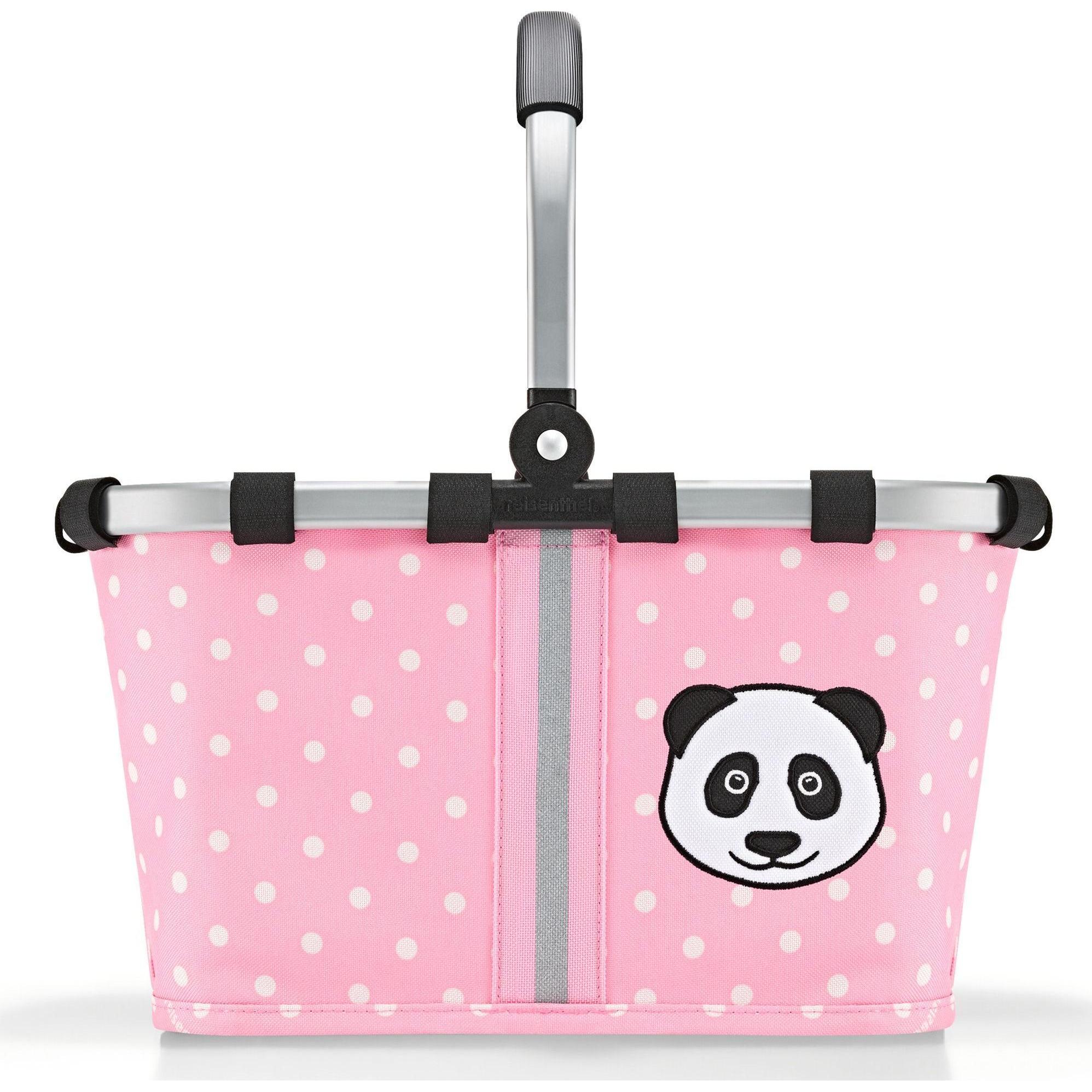 Thumbnail - reisenthel, Einkaufshilfe, Einkaufskorb Carrybag XS Kids Panda Dots Pink, Pink