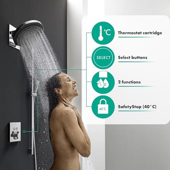Produktbild hansgrohe HG Fertigmontageset SHOWERSELECT f UP-Thermostat für 2 Verbraucher chrom