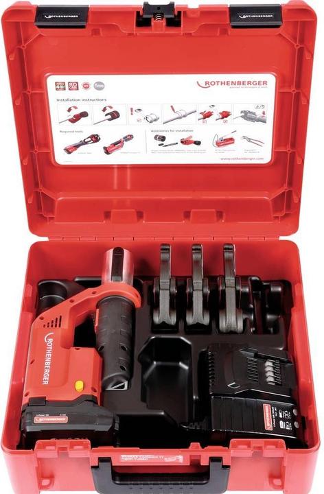 Produktbild Rothenberger ROMAX Compact TT Pressbacken-Set SV15-22-28, 1x 2 Ah (390 mm)