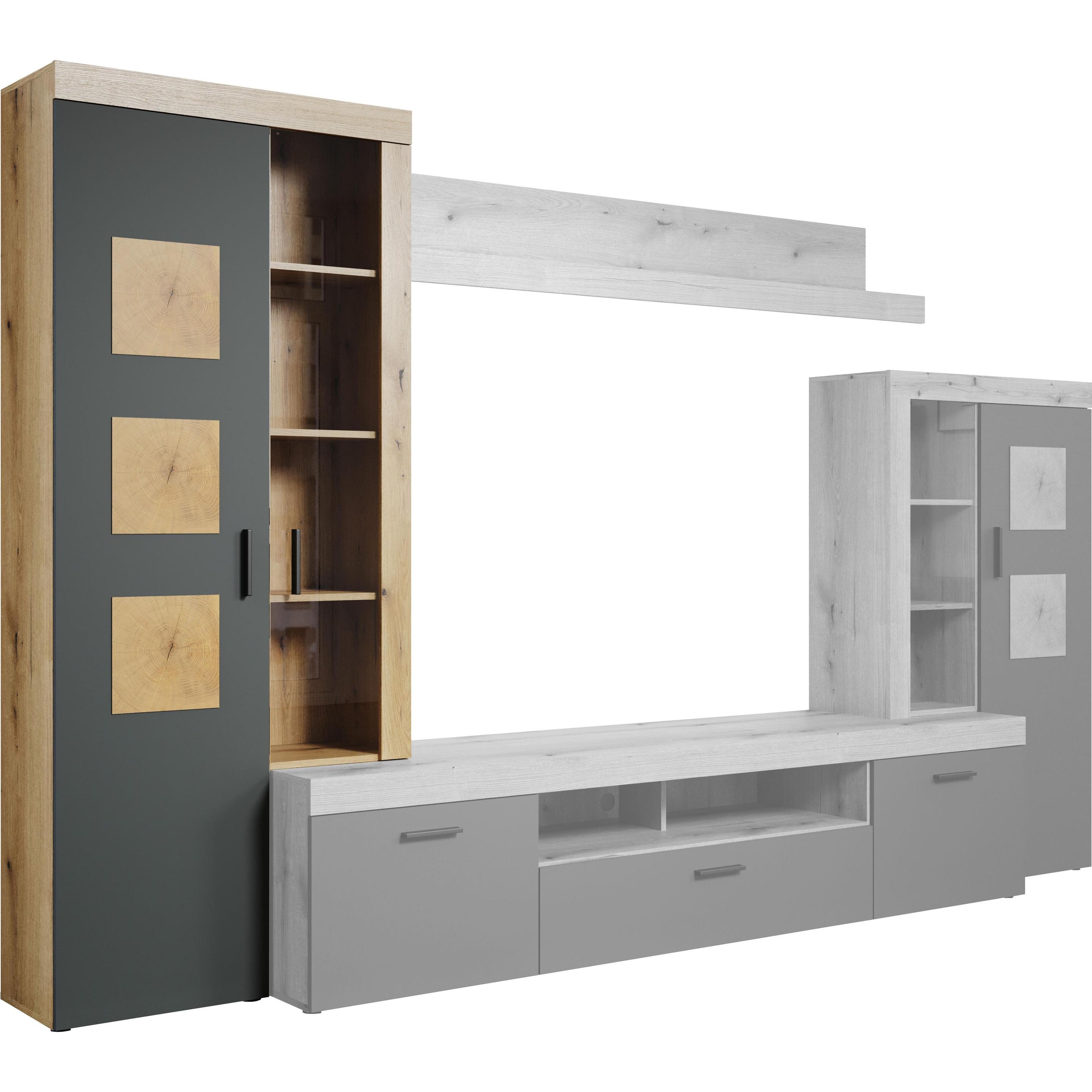 Thumbnail - Trendteam, Vitrine + Buffetschrank, Fukui (34 cm, H, B)