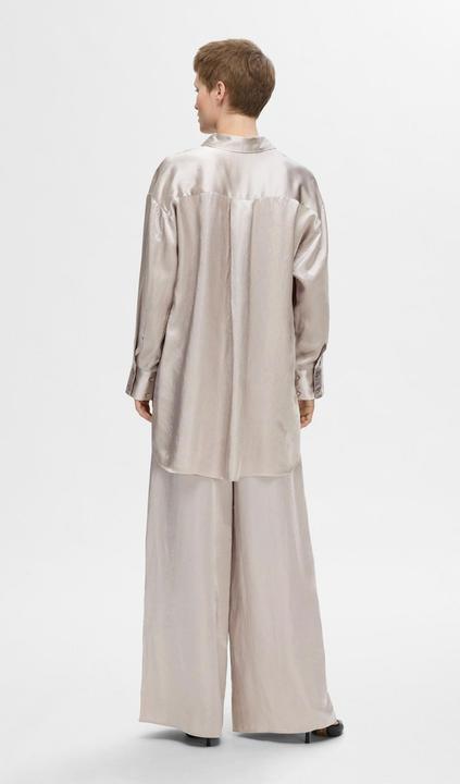 Actual product image Selected Long sleeve satin blouse (40)