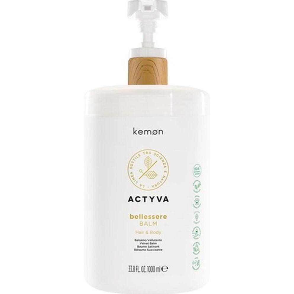 Kemon , Lozione Corpo, Actyva Bellessere Balm - Balsamo Nutriente Per Capelli E Corpo (Lozione Corpo, 1000 Ml)
