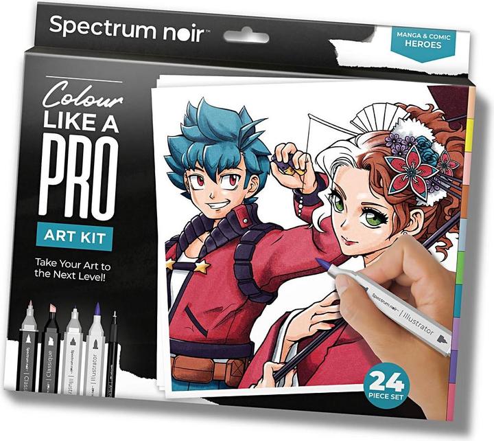 Image du produit Creativ Company Hobby-Set Illustration Kit de peinture de héros de manga et de BD