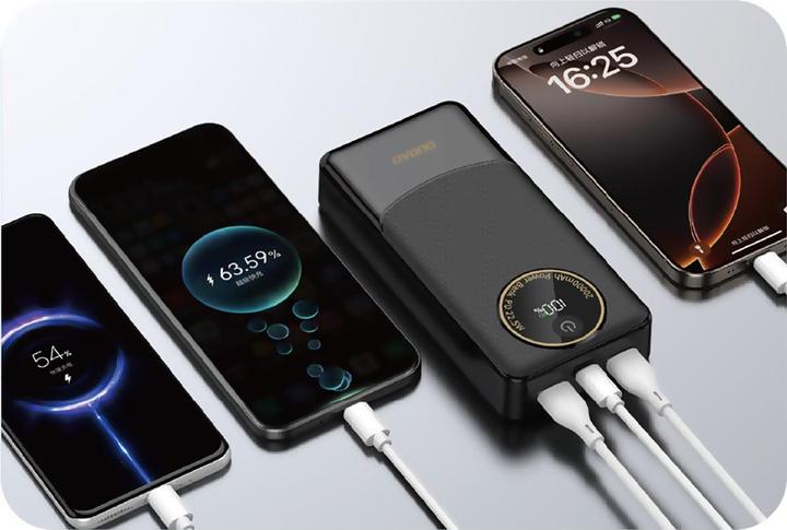 Produktbild Dudao K12 powerbank 20000mAh 22.5W Black (20000 mAh, 22.50 W, 74 Wh)