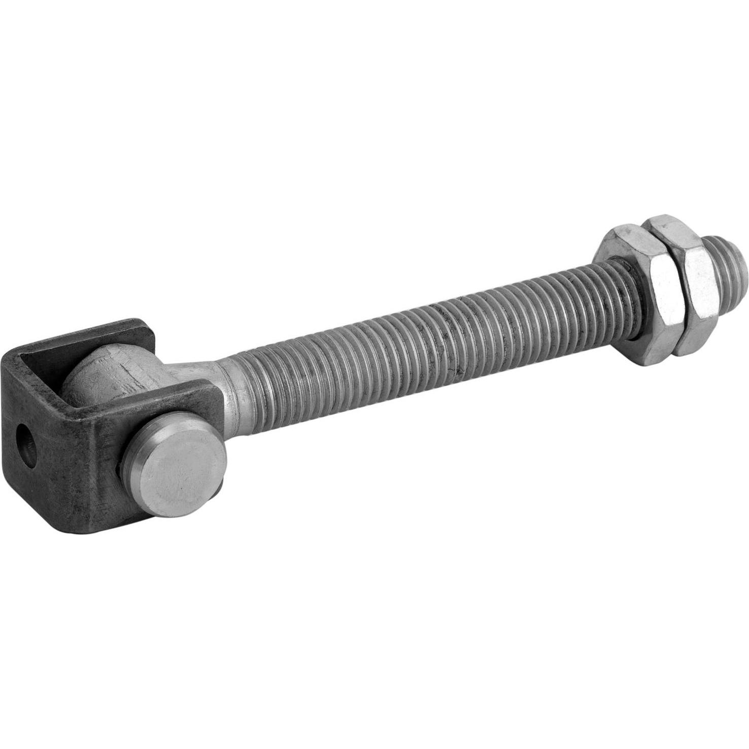 Croso, Türbeschlag + Scharnier, Anschweisstorband lang Band Länge 150 mm M16 Stahl verzinkt/blank