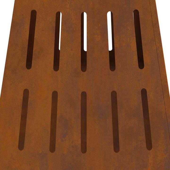 Produktbild vidaXL Feuerschale Quadrat 50x50x70 cm Wetterstahl (50 cm)