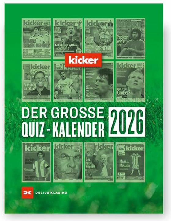Produktbild Der grosse kicker Quiz-Kalender 2026
