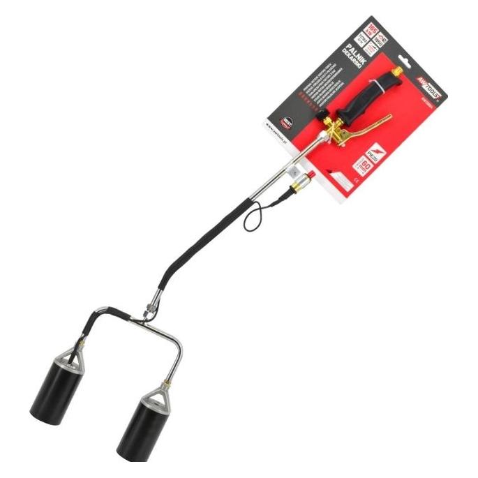 Awtools Langer Dachdeckerbrenner mit zwei Düsen - Piezo (AW13854)