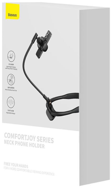 Immagine prodotto Baseus Supporto universale per il collo della serie ComfortJoy, supporto per telefono nero (LUGB000001)