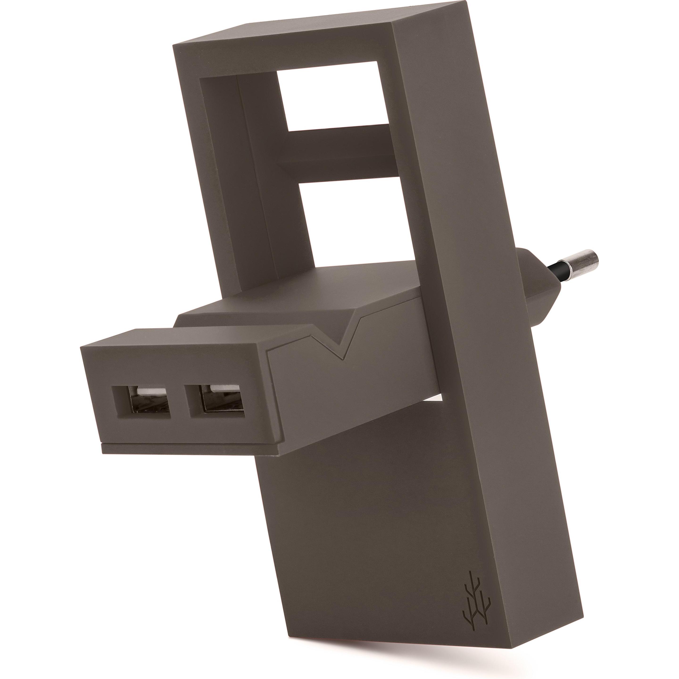 Usbepower Rock, USB Ladegerät, Braun