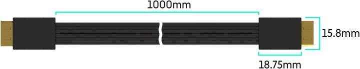 Actual product image Linkup OCuLink PCIe SFF-8611 4i to OCuLink SFF-8611 SSD Data Active Cable