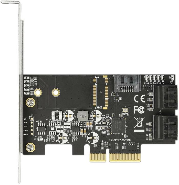 Actual product image Delock 5 Port SATA PCI Express x4 card