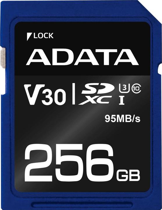 Actual product image Adata Premier Pro - Flash memory card - 256 GB (256 GB, SDXC, U3, UHS-I)