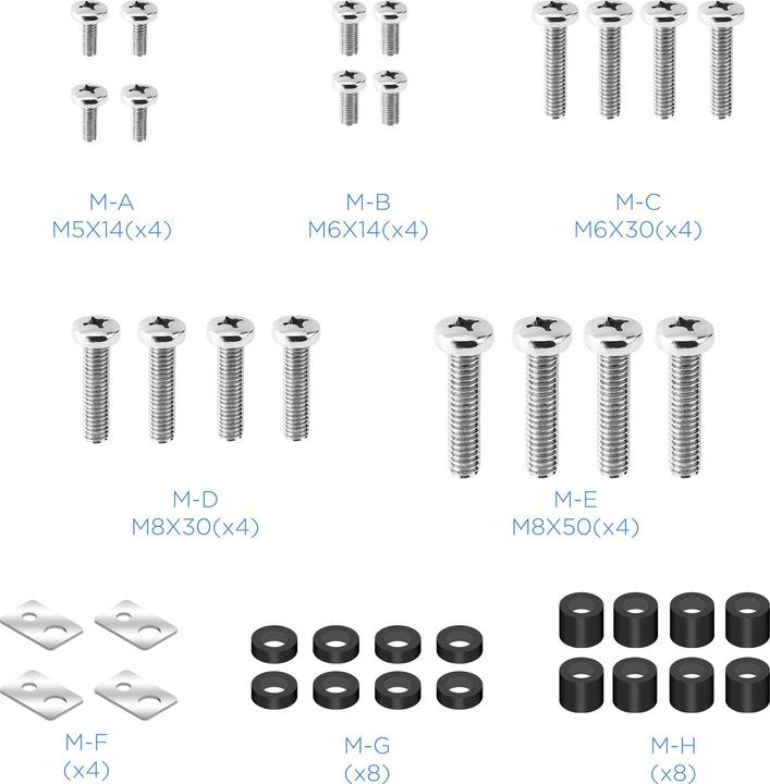 Actual product image Tooq Technology SOPORTE PARED LP4380XL-B 43"-80" NEGRO (Wall, 80", 50 kg)