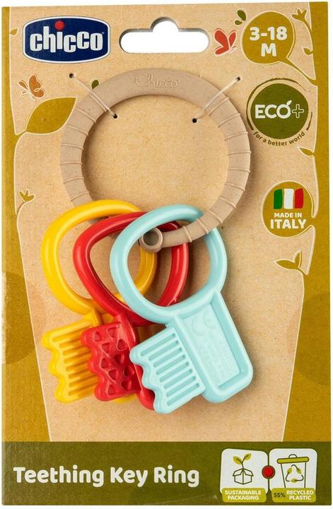 Actual product image Chicco Teething Key Ring Rattle Eco+