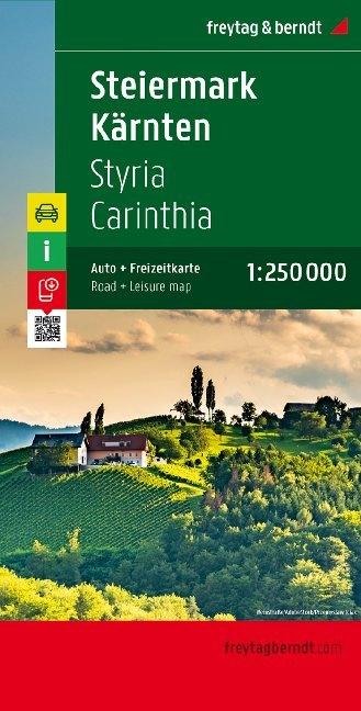 Produktbild Freytag & Berndt Autokarte Steiermark, Kärnten Carintia, Estiria. Karinthie Stiermarken Styria, C