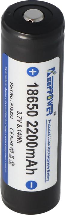 Keeppower Akku 18650 geschützt (1 Stk., 18650, 2200 mAh)