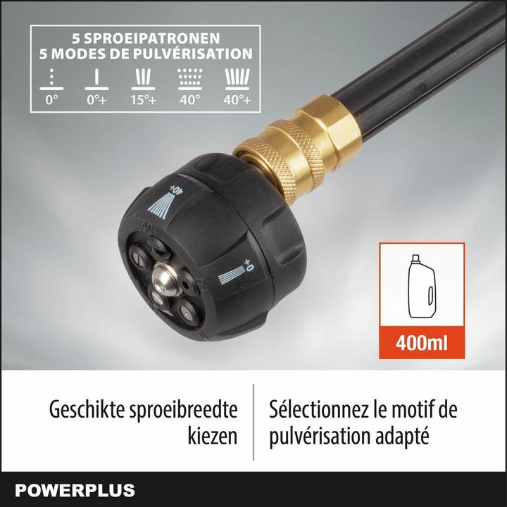 Actual product image Powerplus Dual Power high pressure cleaner 20V - excl. battery and charger (Rechargeable battery operated)