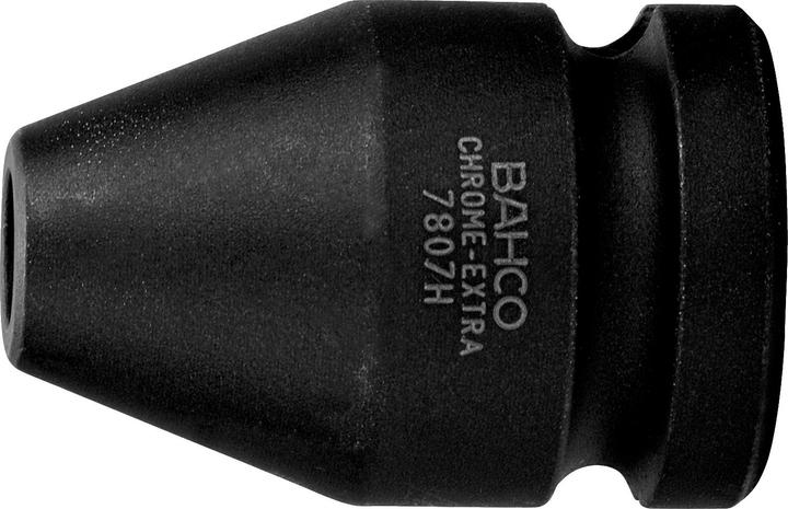 Produktbild Bahco Verbindungsteil 1/2"-Vierkantantrieb zu 1/4"-Sechskant-Bithalter, in phosphatierter Ausführung, 3 (Innenvierkant)