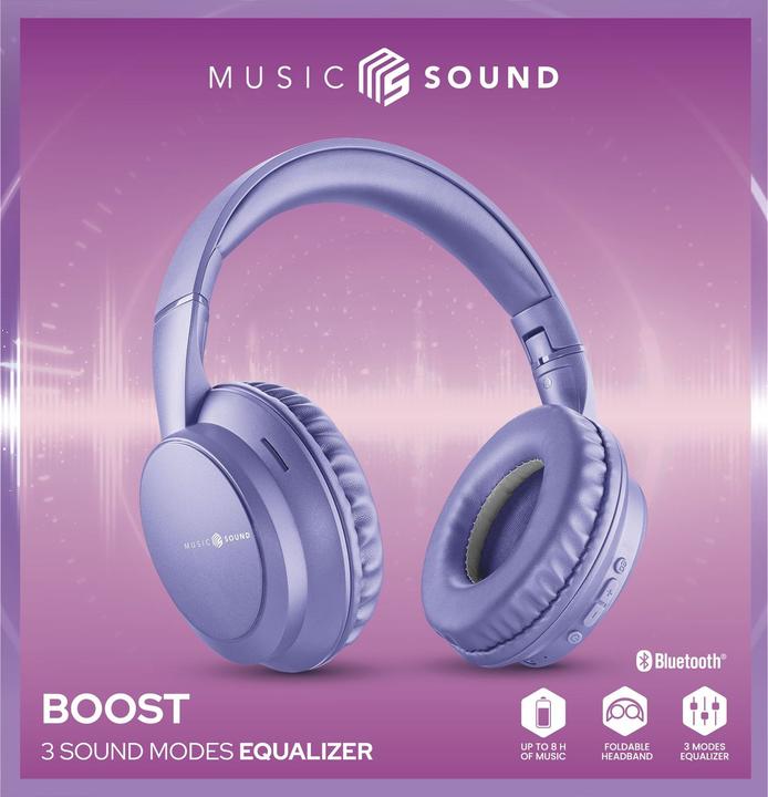 Actual product image Music Sound Cuffie Bth Cellular Ms Boost Viola (No noise cancellation, 8 h, Wireless)